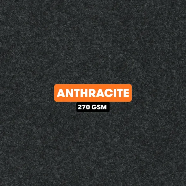 4-Way Stretch Carpet Lining Standard Quality for Van Interiors - Anthracite