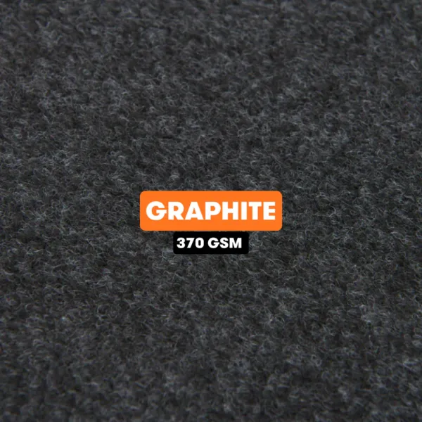 4-Way Stretch Carpet Lining Standard Quality for Van Interiors - Graphite