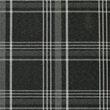VW GTI Tartan Vehicle Seat Upholstery Fabric Backed with 5mm Scrim Foam 8 Colour Grey on grey