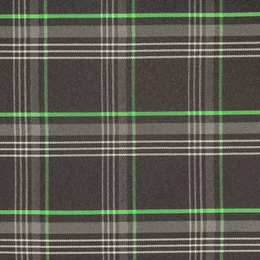 VW GTI Tartan Vehicle Seat Upholstery Fabric Backed with 5mm Scrim Foam 8 Colour Lime Green