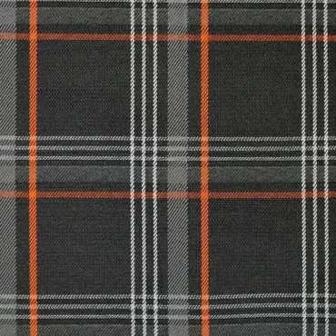 VW GTI Tartan Vehicle Seat Upholstery Fabric Backed with 5mm Scrim Foam 8 Colour Orange