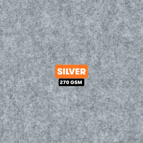 4-Way Stretch Carpet Lining Standard Quality for Van Interiors - Silver